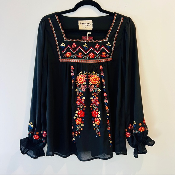 Savanna Jane | All Time High Embroidered Top - Picture 1 of 7